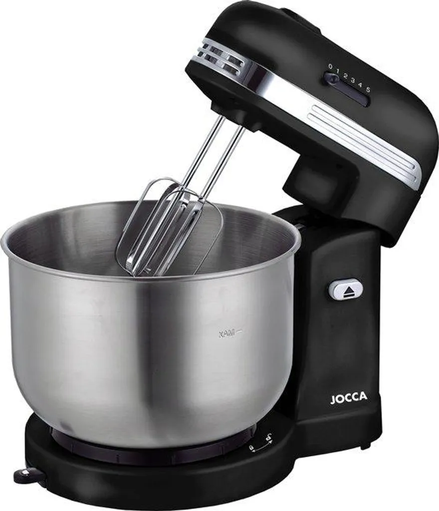 Mixeur de cuisine 5 vitesses à bol rotatif 3,5L - Puissant robot noir 350W