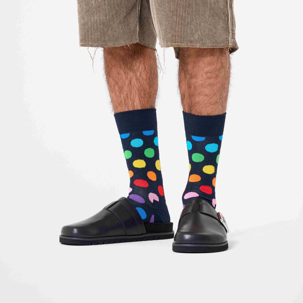 Happy Socks Calzini Pickles - 1 Paio Sportivo A Costine Con Cetriolo Smile