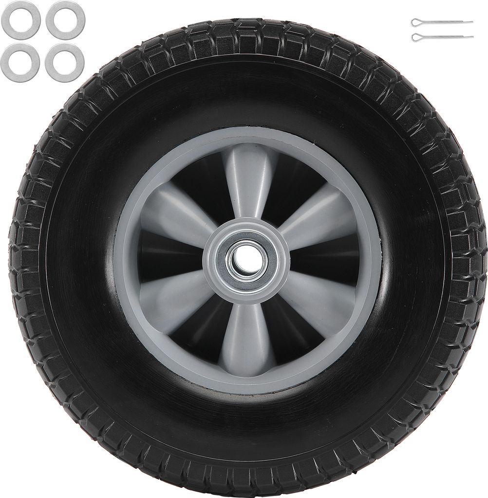 Roue à pneu Runflat 100 %PolyuréthaneSucceBuy, 10 pouces, Image du produit 