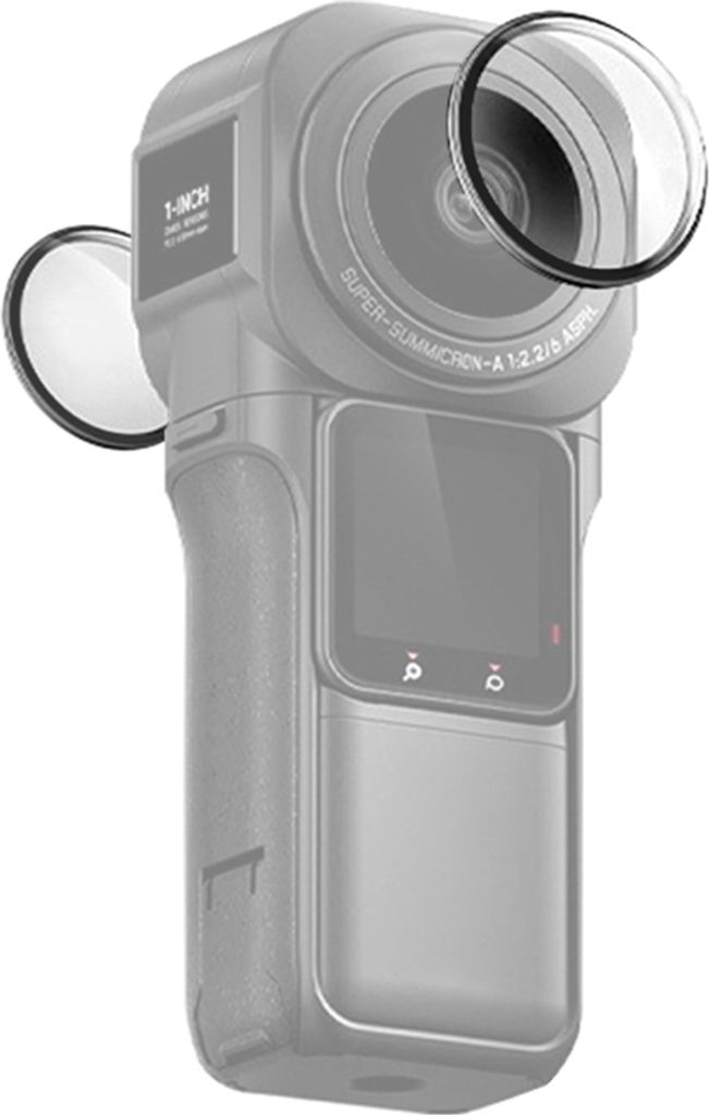 2 Stueck Panorama-Kameraobjektivschutz Objektivschutzabdeckung Objektivschutz kompatibel mit Insta360 ONE RS 1-Zoll 360 Edition Kamera