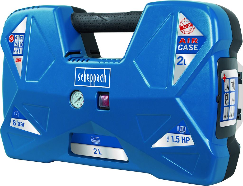 Scheppach Druckluft-Kompressor Aircase 2 l 8 bar Obrázok produktu 