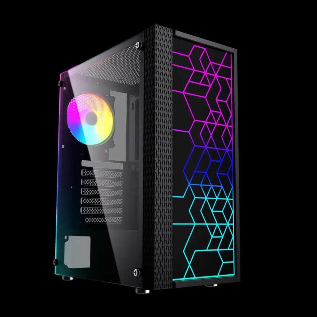 Gembird Fornax 2500, Midi Tower, PC, Czarny, ATX, ITX, Zdjęcie produktu 