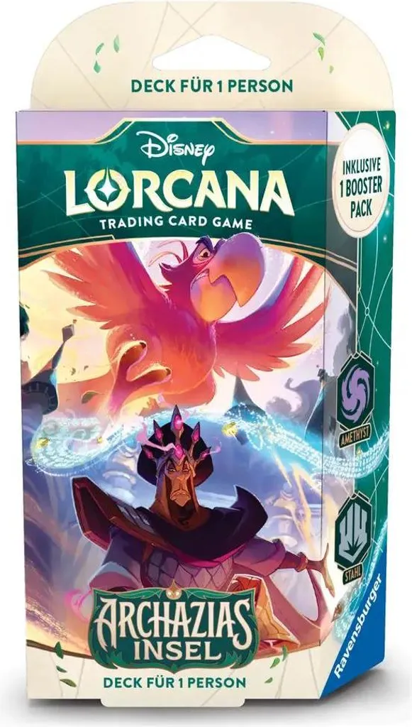 Disney Lorcana Azurite Sea Deck de Démarrage Améthyste et Acier Allemand