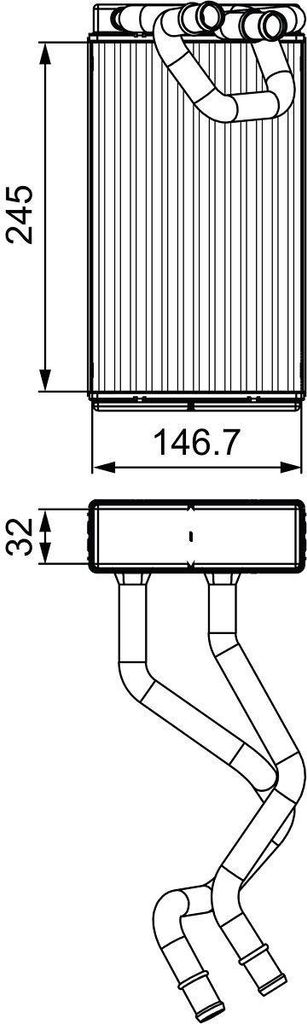 VALEO 811549 Wärmetauscher Innenraumheizung Kühler für NISSAN NP300 Navara Pickup (D40) Pathfinder III (R51) NP300 Navara Pritsche / Fahrgestell...