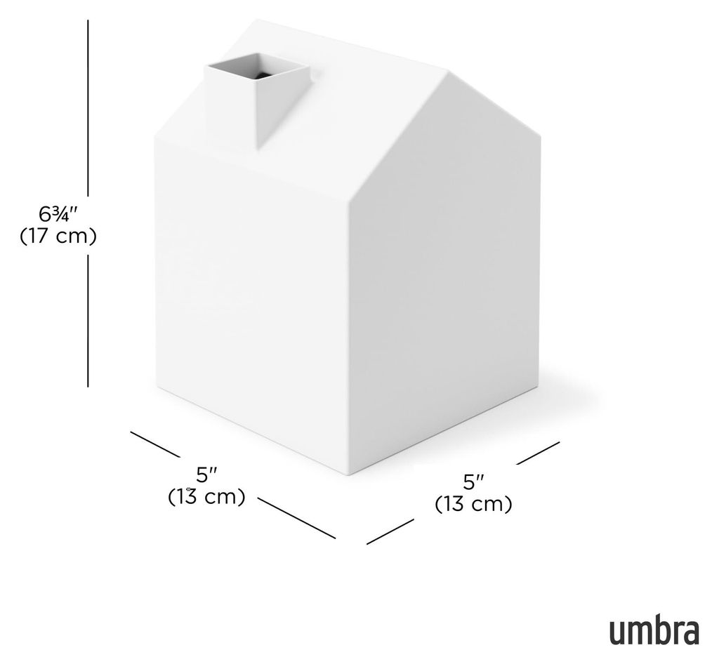 Umbra Casa Kosmetiktücherbox, dekorativer Taschentuchspender, Weiss