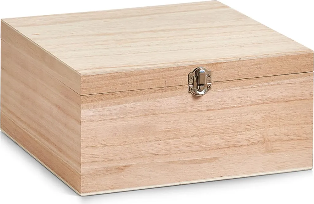 Coffret de rangement en bois avec serrure pour souvenirs précieux