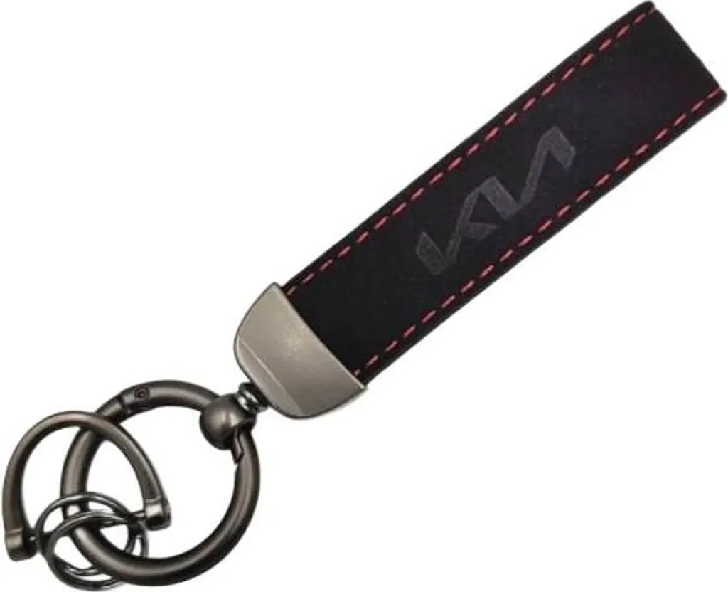 Portachiavi KIA Nuovo Logo Cordoncino Nero - Accessori Auto Premium