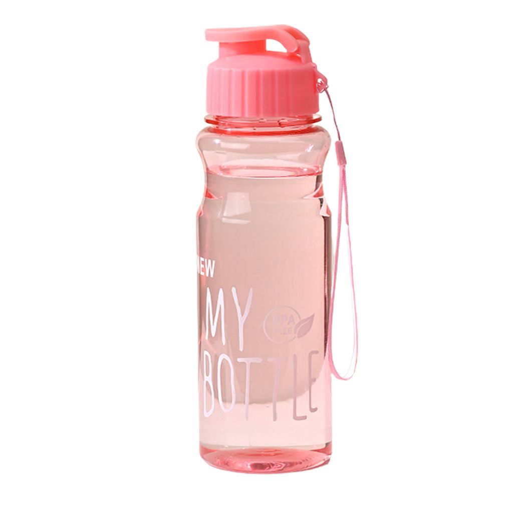 650 ml Wasserflasche in Lebensmittelqualität, große Kapazität, tragbarer Fitness-Sport-Wasserkrug mit Lanyard für den Außenbereich