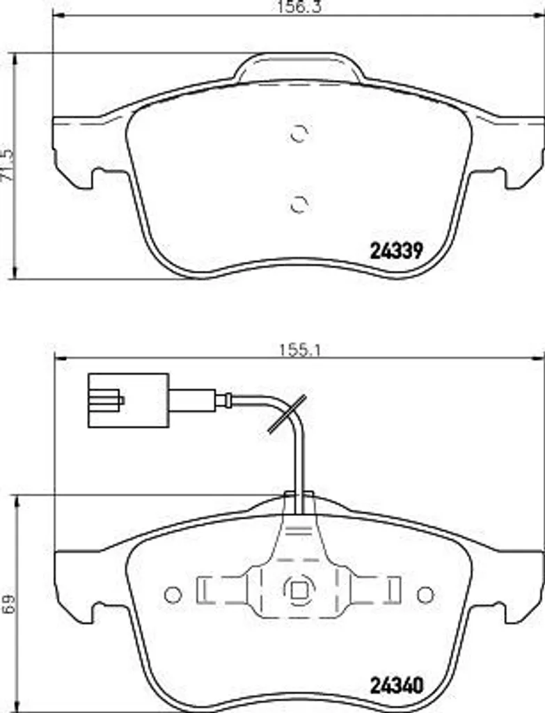 Plaquettes de frein haute performance HELLA 71772534 pour Alfa 159 939