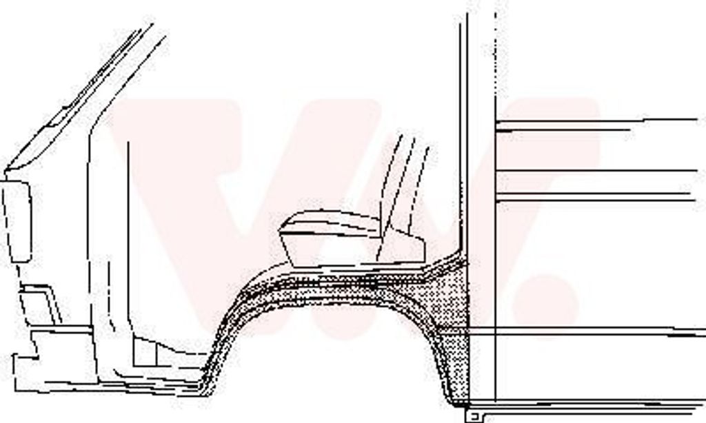 VAN WEZEL 5870155 Kotflügel Vorne Links für VW TRANSPORTER III Bus Transporter T3 Kastenwagen TRANSPORTER III Pritsche/Fahrgestell