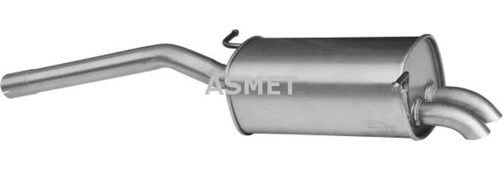 Silencieux arrière ASMET 3101 pour Caddy - Remplacement OE 2K0253609C