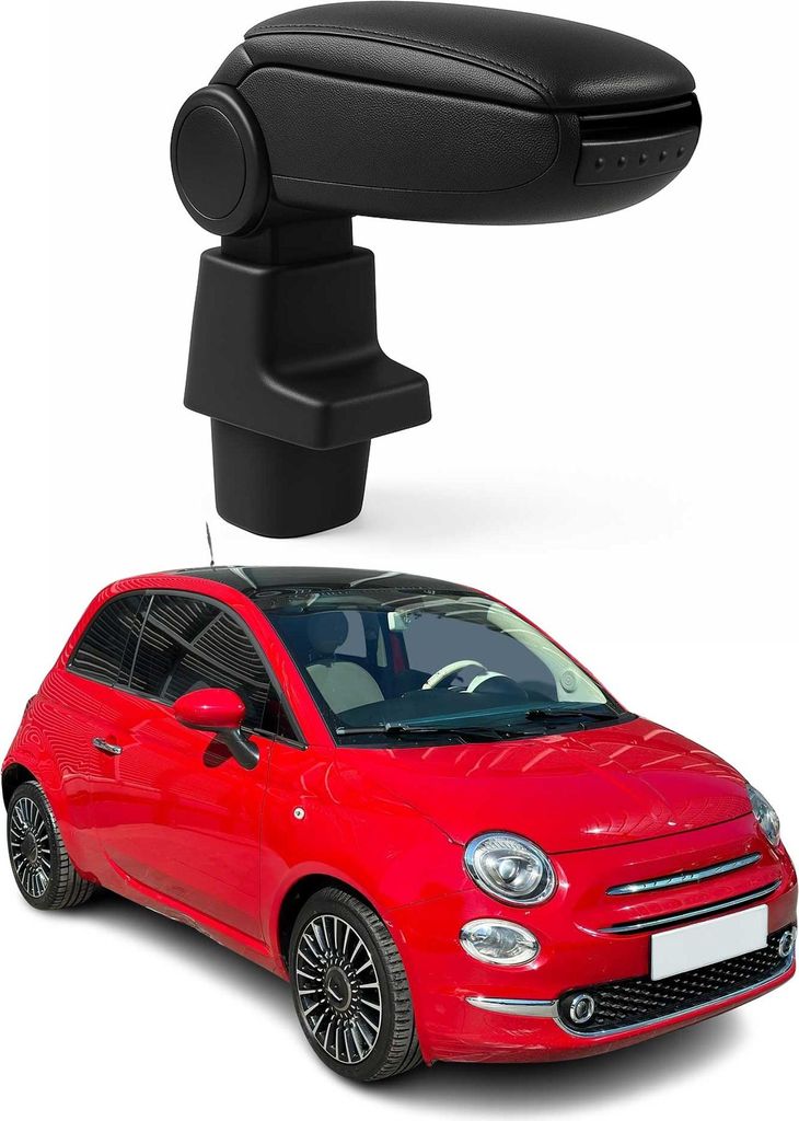 Accoudoir pour Fiat 500 500C 2016-2021 Facelift Vinyl Abs Image du produit 