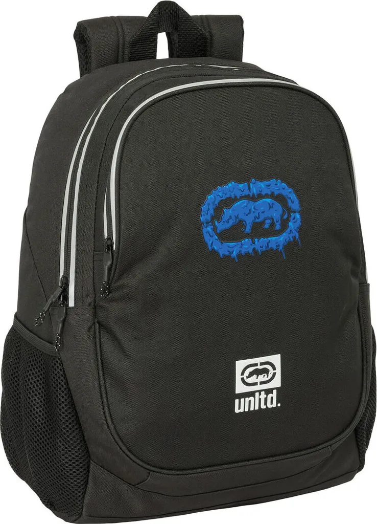 Zaino scuola Eckō Unltd. Worldwide Nero 32 x 44 x 16 cm