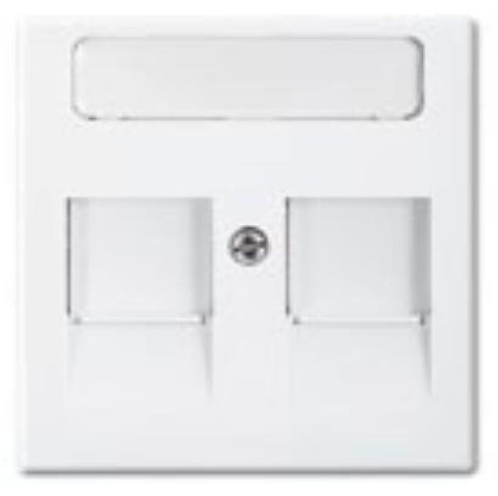 BJ balance SI Abdeckung für 1800-914 2 Modular-Jack-Einsätze alpinweiß
