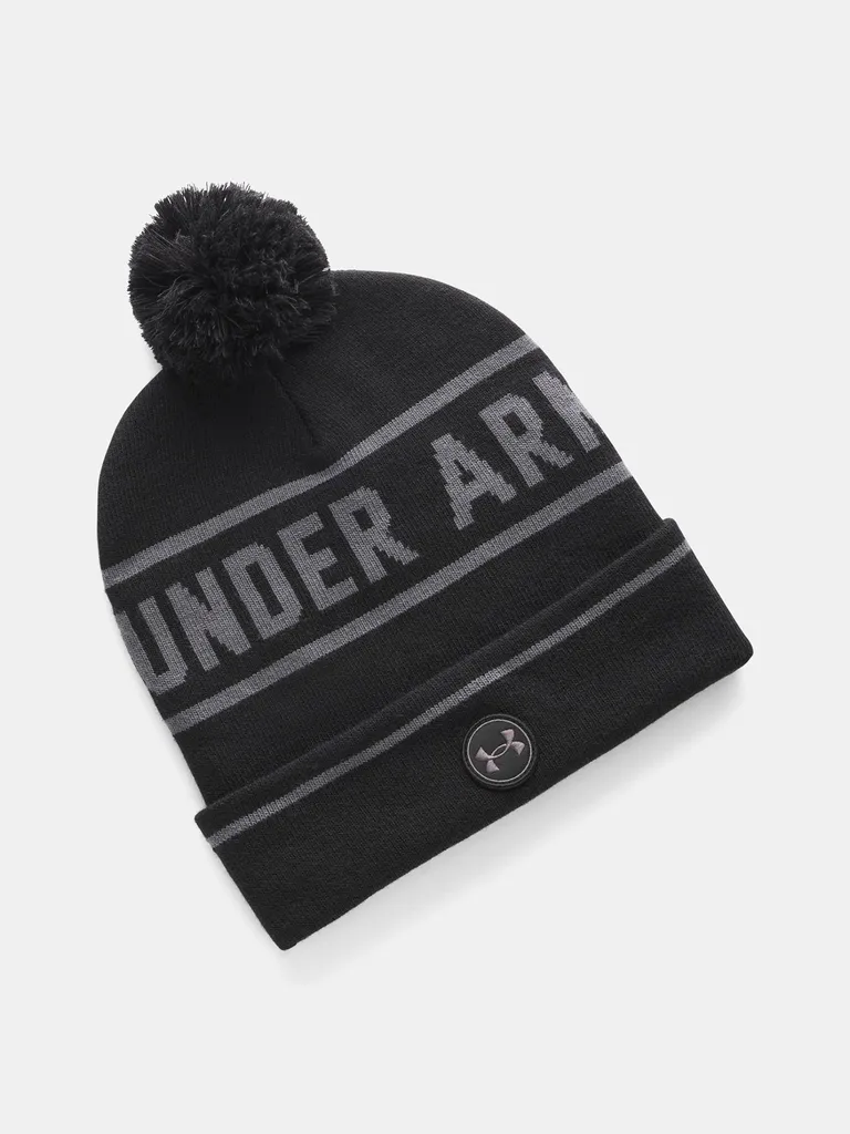 Bonnet Anti-Froid Under Armour Golf Drive Pom Noir Confort Thermique