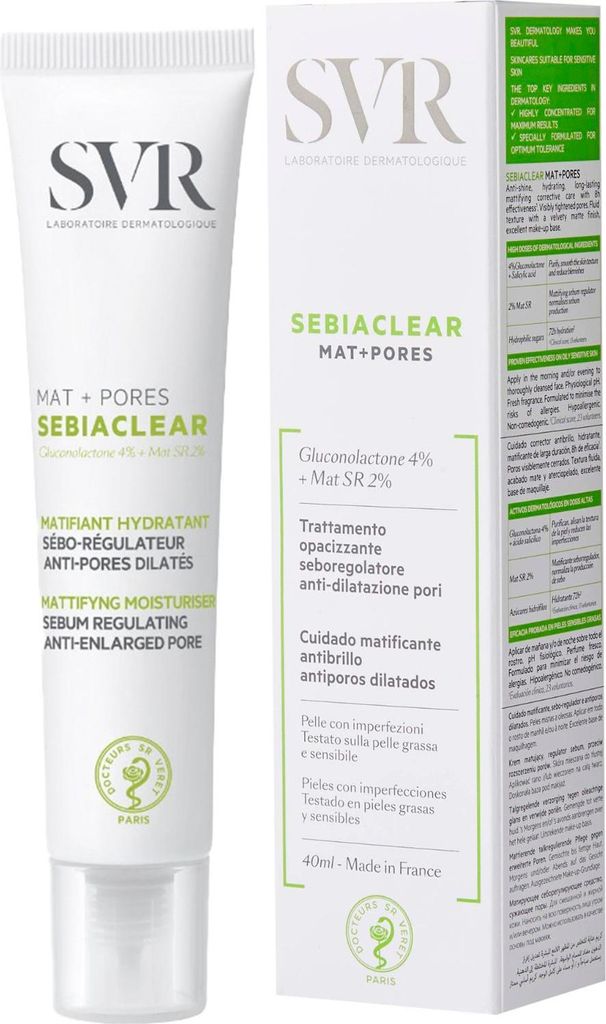 SVR Sebiaclear Mat + Poren Mattierende Gesichtscreme 40 ml Produktbild 