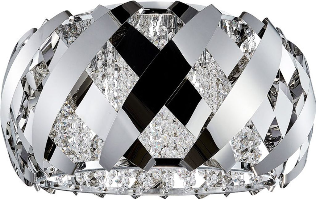 A close-up studio shot of a decorative ceiling light fixture.