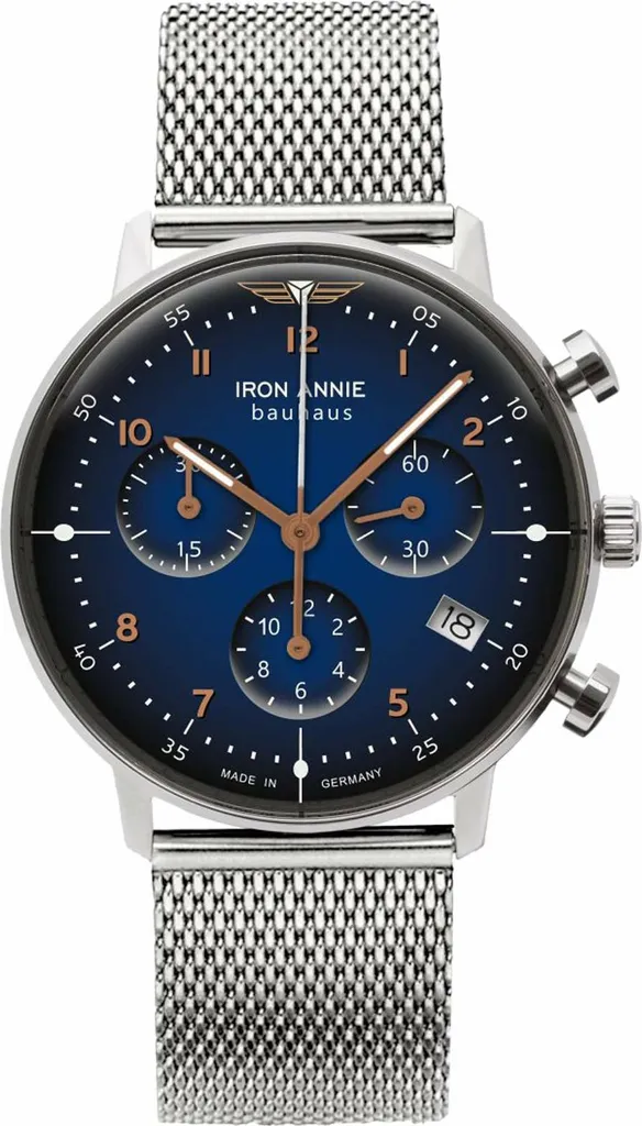 Montre Chronographe Femme Iron Annie Bauhaus 5089M3 Cadran Argenté et Acier