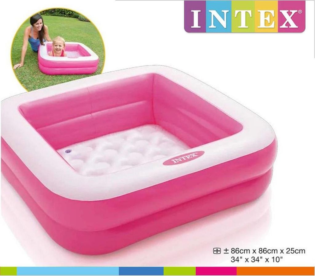 Piscina gonfiabile 86x86x25cm Intex rosa Immagine del prodotto 