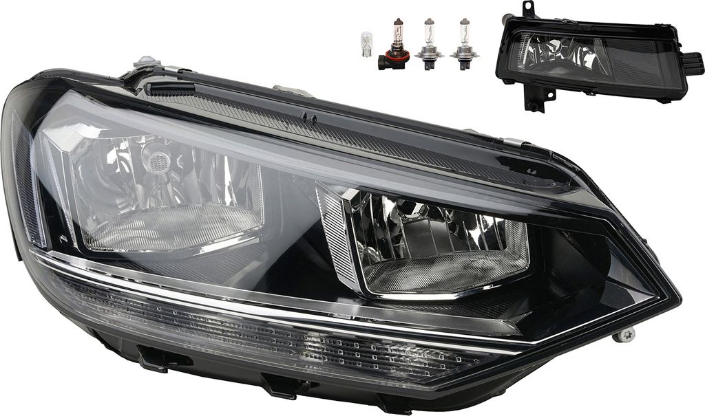 Johns, Scheinwerfer Osram Night Breaker Laser passend für VW Touran 5T R Nebel 5TB941006A 5TA941662A