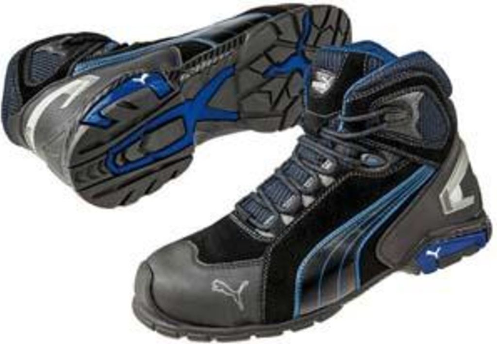 Bezpečnostná obuv Rio Black Mid Gr. 45 čierna/modrá koža S3 Obrázok produktu 