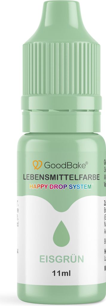 GoodBake Lebensmittelfarbe Pastell Eisgrün, vegan, zuckerfrei, glutenfrei