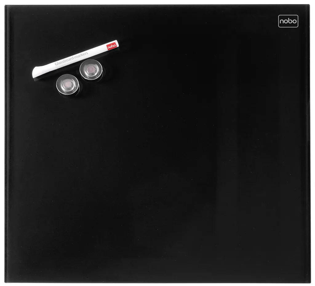 Tableau Blanc Magnétique en Verre Carré 45x45 cm Nobo Diamond Design