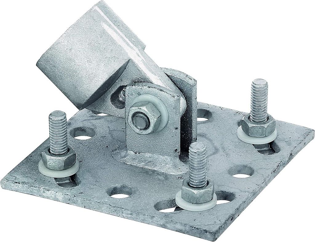 Alberts Strebenplatte, feuerverzinkt, Größe 100 x 100 mm, Produktbild 