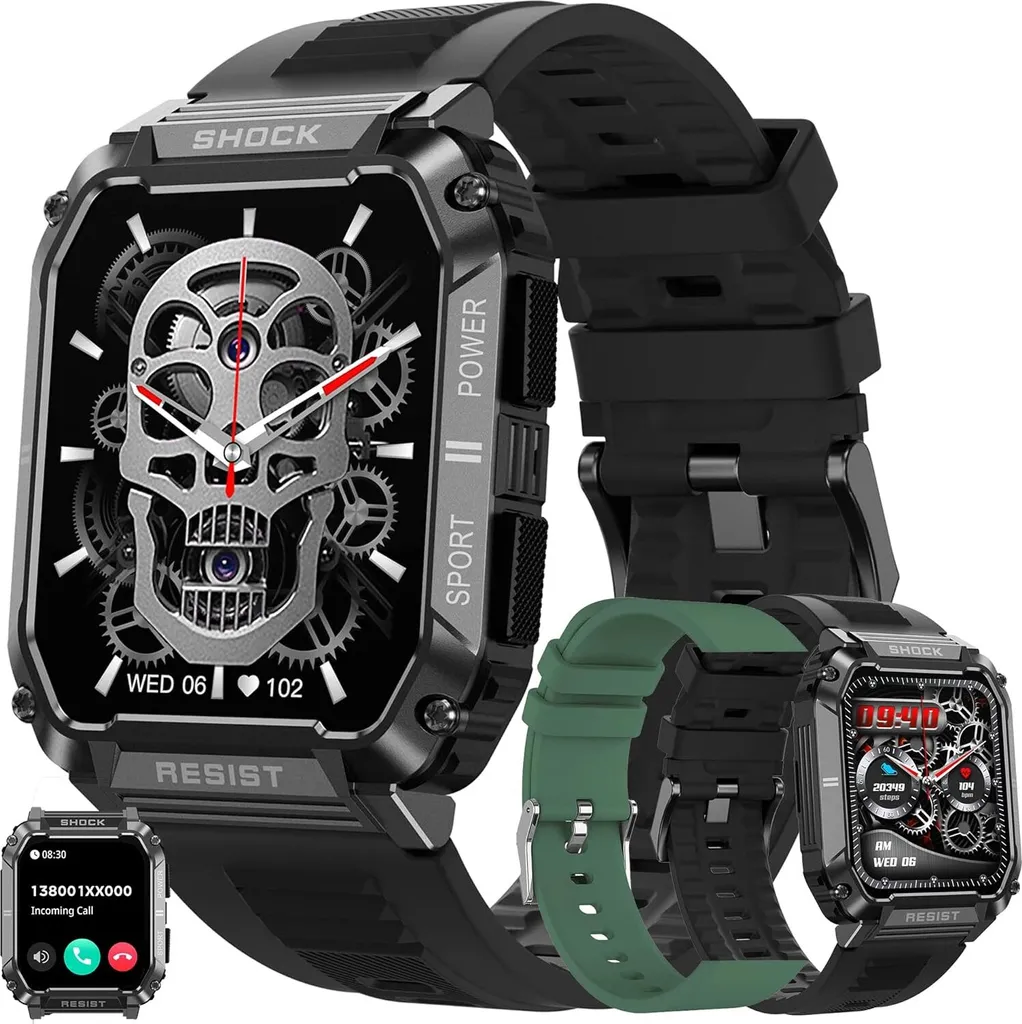 Miglior Smartwatch Economico 1.95 pollici con Chiamate e 123 Sport