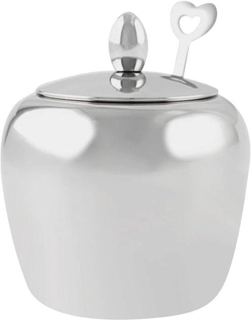 Luftdichte Kräuterpott mit Deckel und Löffel - luftdichte Schachtel 250 ml Küchenorganisation und Aufbewahrung für Kaffeebohnen Gewürze