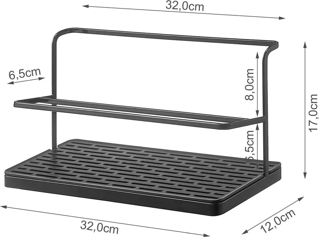 Séchoir Bouteilles Yamazaki Tower en Métal Robuste avec Base Stable
