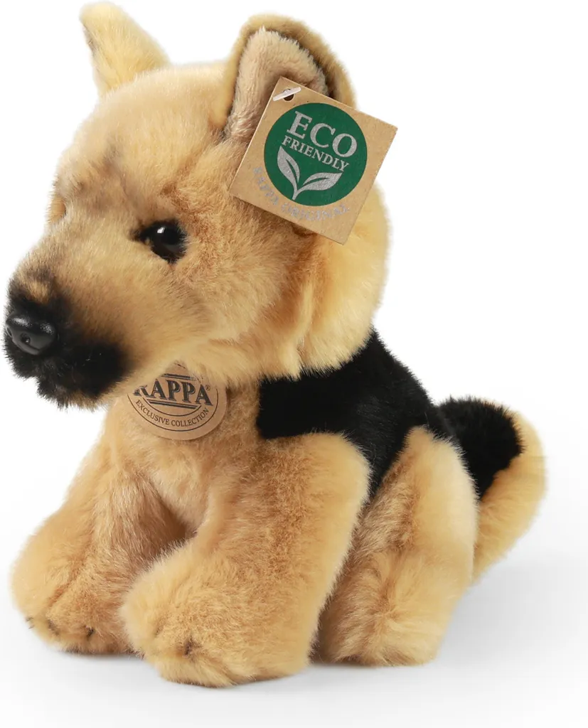 Peluche Loup Berger 20 cm ECO-FRIENDLY - Rembourrage Recyclé Certifié