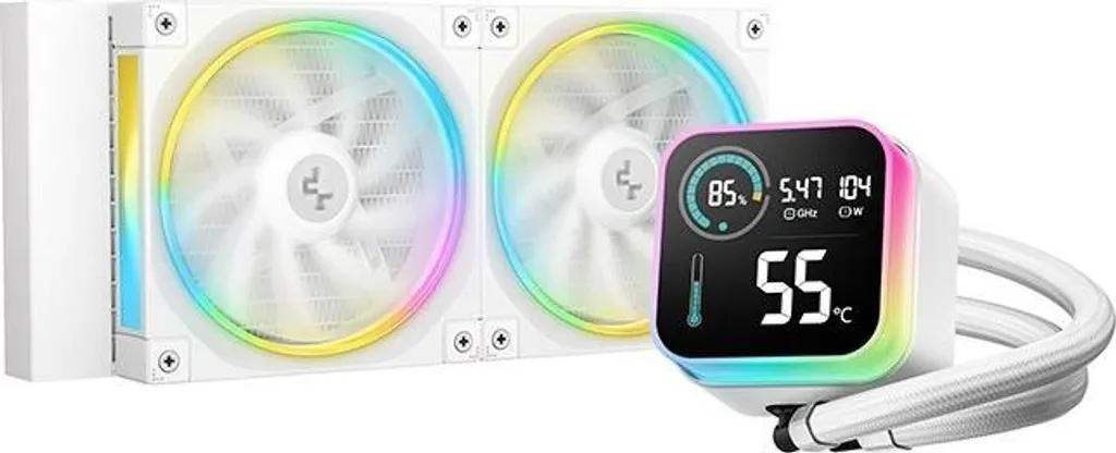 Kit de Watercooling Tout-en-Un DeepCool LQ240 WH - Refroidisseur CPU AIO