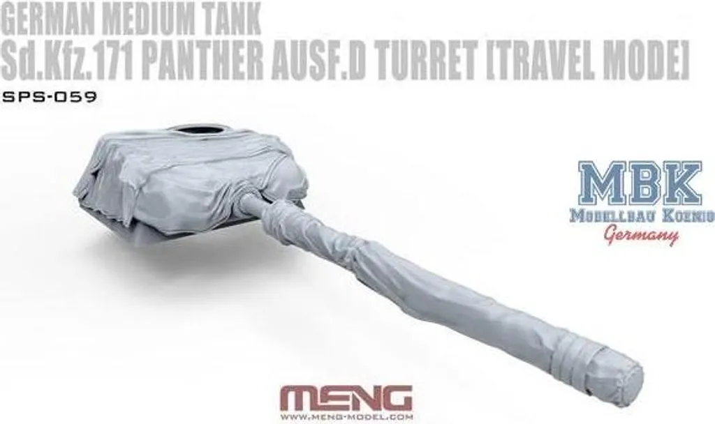 Tourelle de char Panther Ausf. D MENG-SPS059 pour diorama militaire