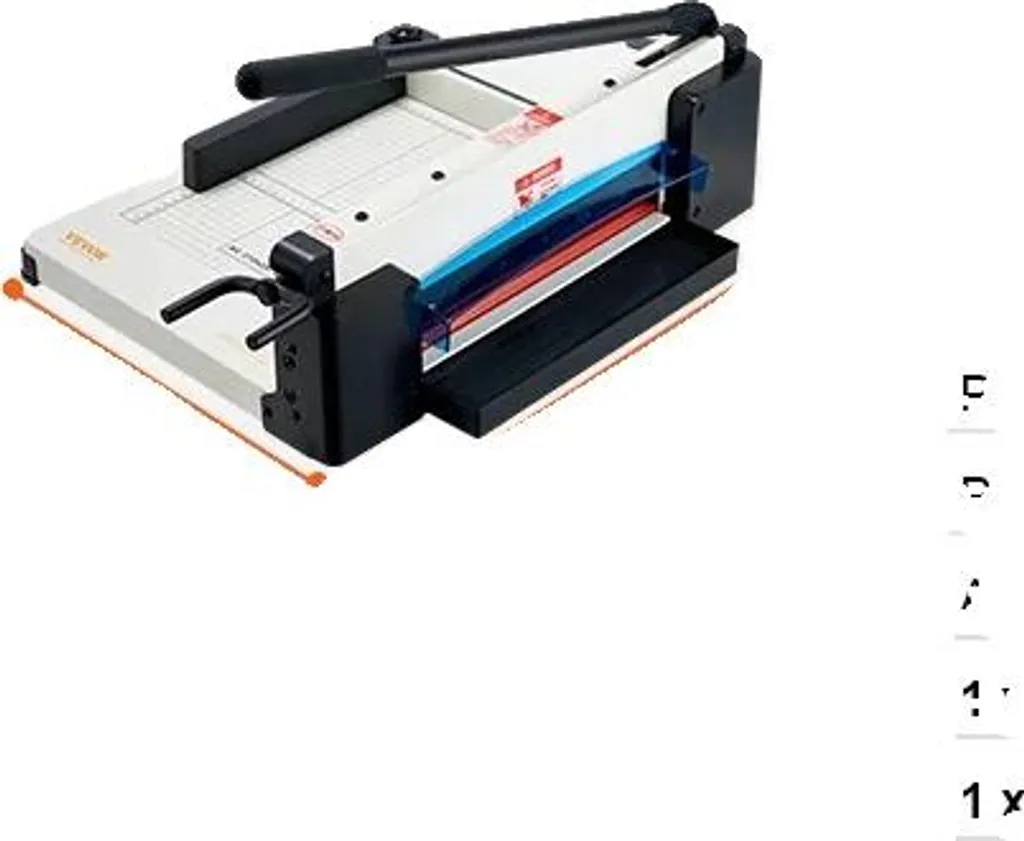 Massicot professionnel de 12 pouces avec socle acier pour 400 feuilles