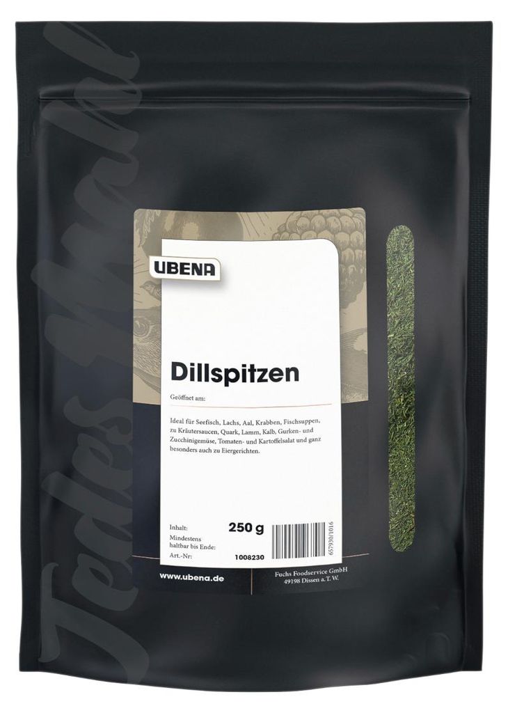 UBENA 3676032007 UBENA Dillspitzen Gewürz, 250,0 g Zdjęcie produktu 