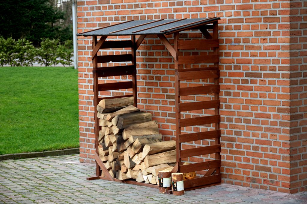 dobar Massives Kaminholzregal "Ligno" mit wasserdichtem Produktbild 6