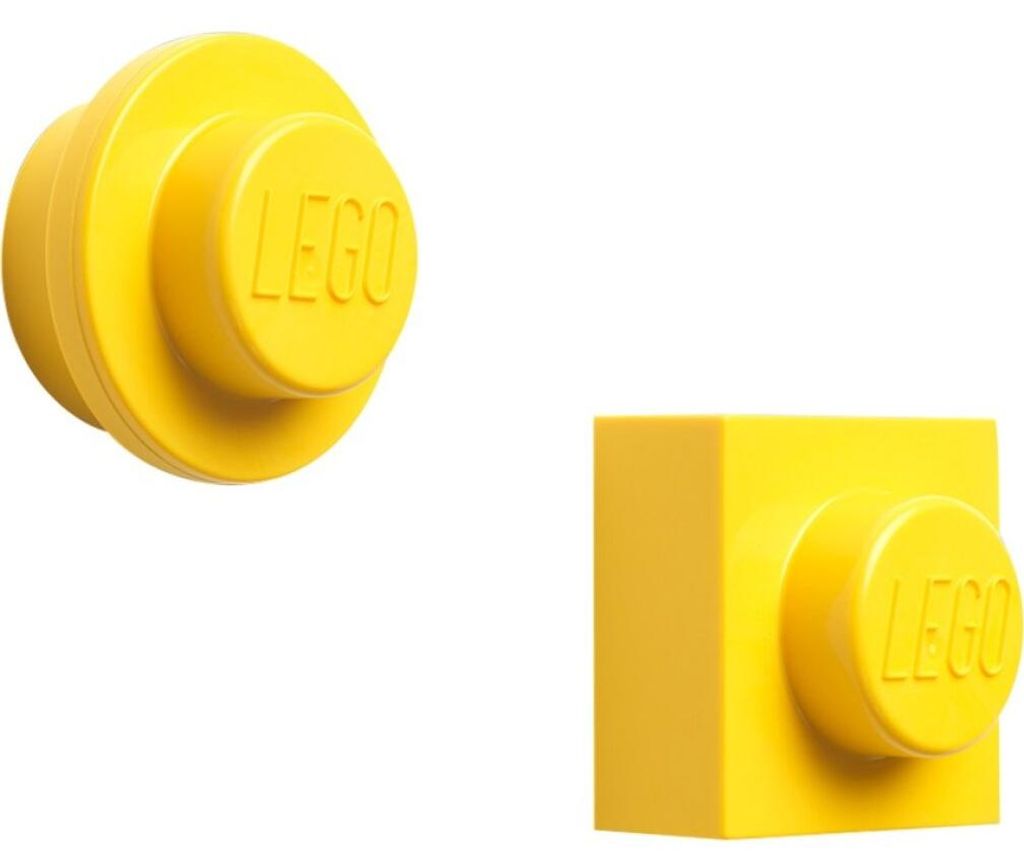 Aimants LEGO®, lot de 2 - jaune Image du produit 