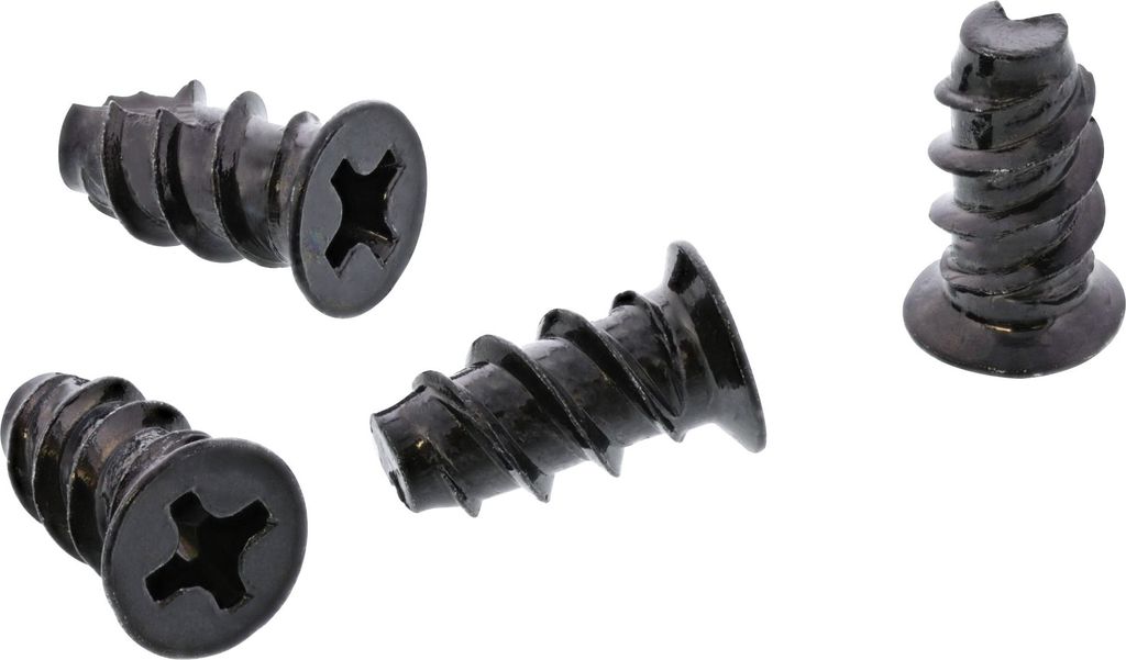InLine Lüfterschrauben, 5,0x10,0mm, schwarz 50er Pack, Produktbild 