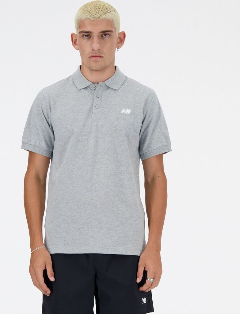 NEW BALANCE Baumwolle Polo ATHLGREY AG ATHLGREY AG M