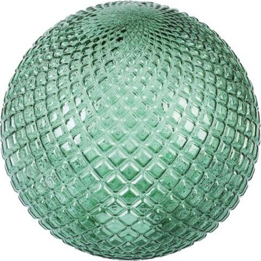 Lampenschirm Cannes grün Kugel 20 cm – eleganter Glaslampenschirm für stilvolle Innenbeleuchtung