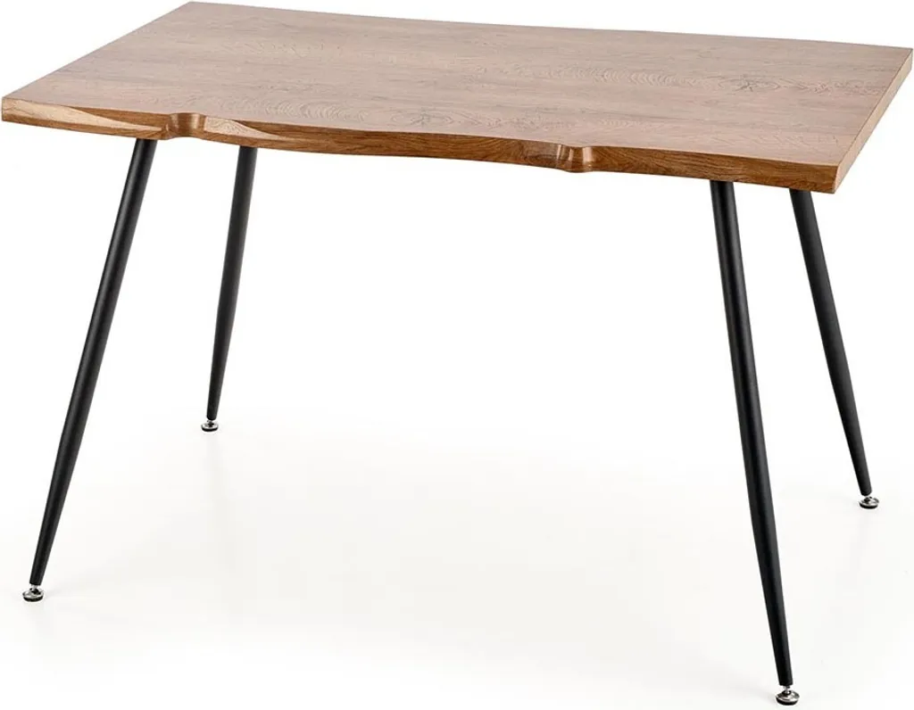 Table Larson extensible 160-200cm en bois clair avec pieds croisés