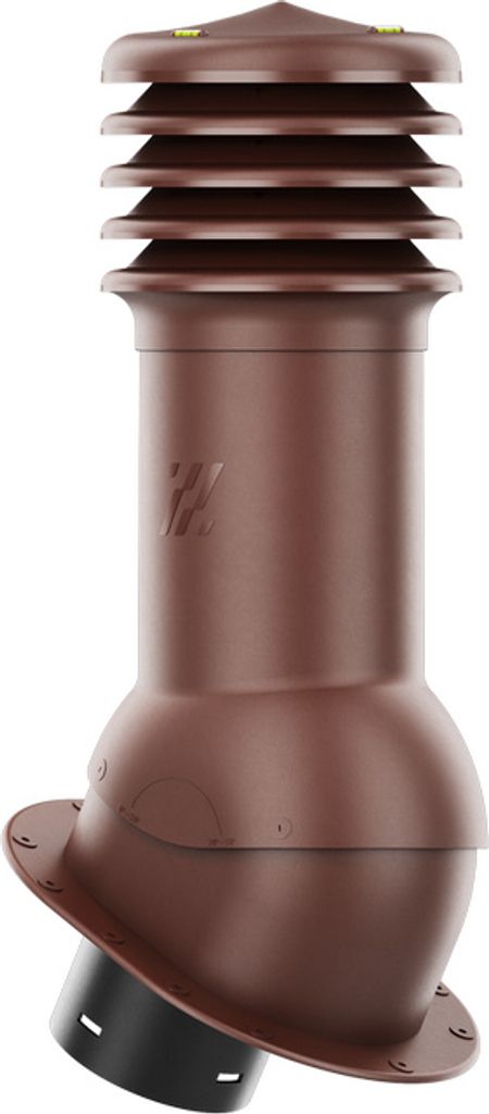 KRONO-PLAST Entlüfterkamin HIVENT 125 für Blechdachziegel mit flachem Boden und Butyl-Dichtung
