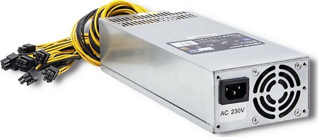 Qoltec 50177 PCI-E Netzteil Smart 1600W | 80 Plus Gold – Data Mining