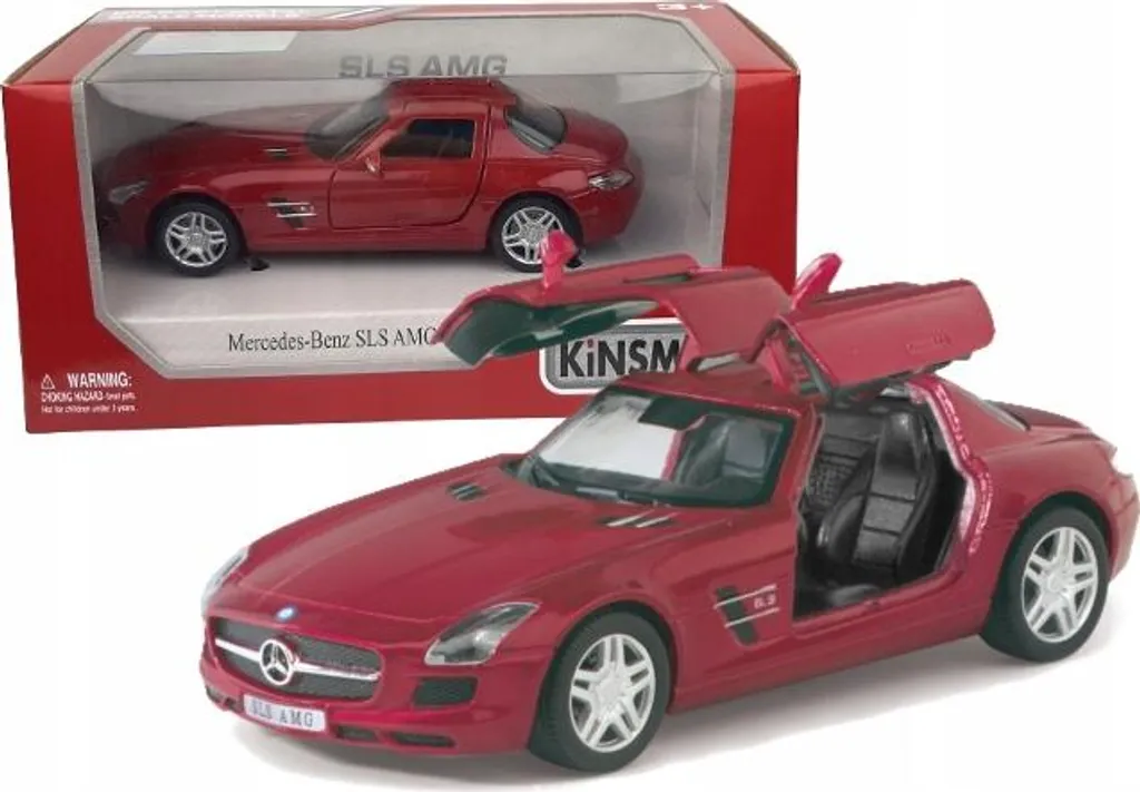 Voiture Miniature Mercedes SLS AMG Kinsmart - Modèle Réduit Sport 1/36