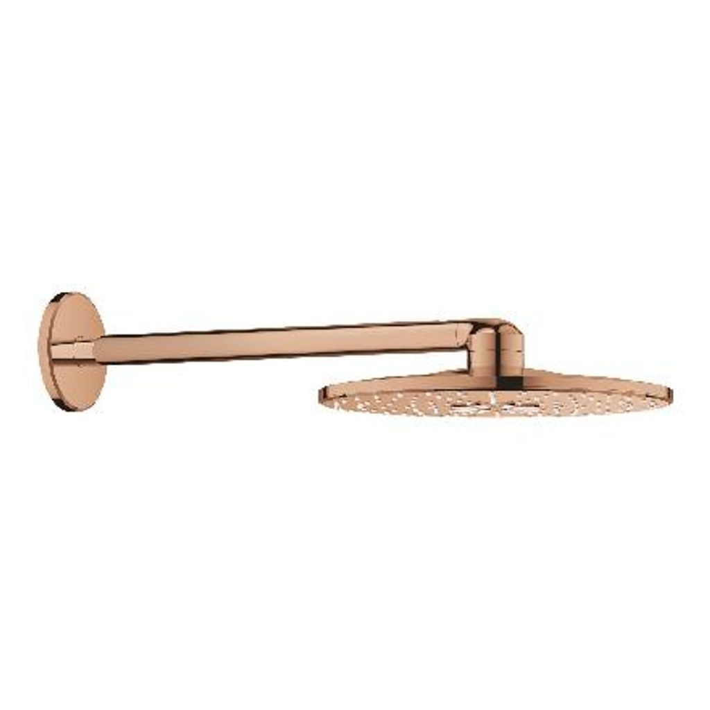 GROHE Kopfbrauseset Rainshower SmartActive 310 26475, 2 Strahlarten, horizontaler Duscharm 430 mm, runde Form, warm sunset
