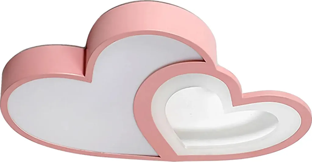 Luminaire Plafonnier LED Rose Dimmable avec Commande à Distance Sans Fil