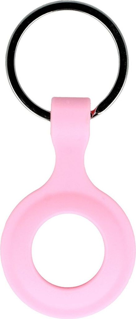 Silikon Case für AirTag Schutz Hülle Cover Schlüsselanhänger Apple AirTag Cover Case Tracker Tasche Rosa