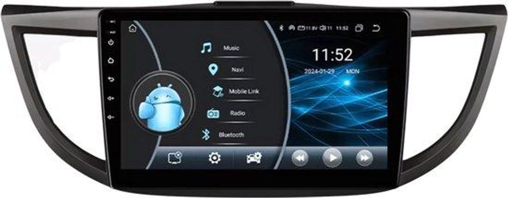 Autoradio mit Bluetooth und CarPlay für Honda CR-V (2012–2015), kompatibel mit Apple und Android, Stereoanlage, Navigationssystem, 2 GB RAM, 32 ...