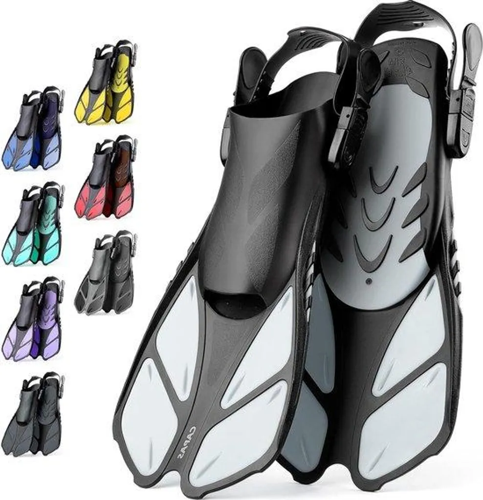 Palmes de plongée courtes blanches taille L/XL pour piscine et mer